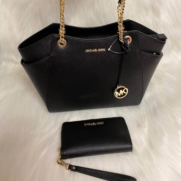 MICHAEL KORS LARGE CHAIN TOTE WITH WALLET - Picture 3 of 3